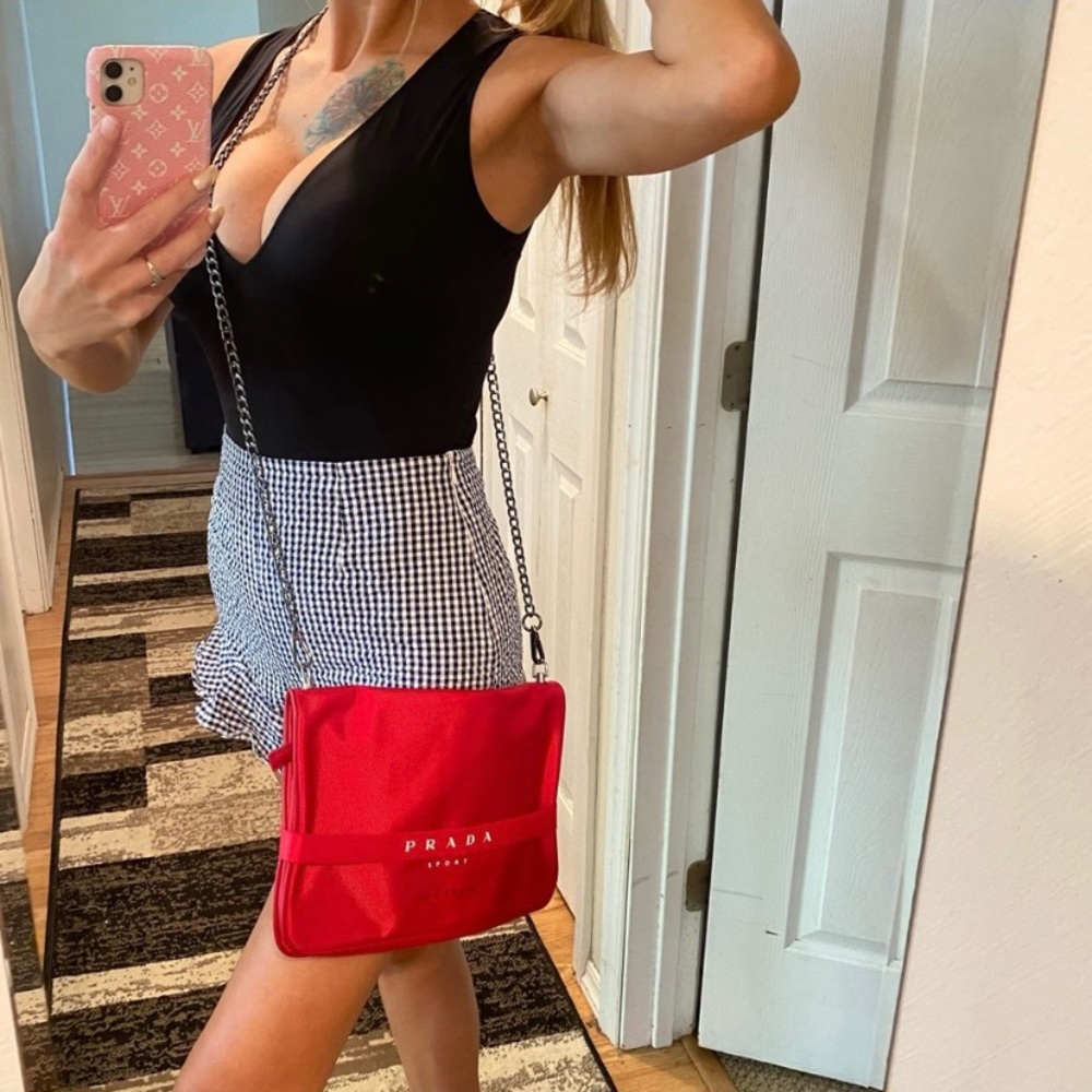 ❌SOLD ❌PRADA “messenger” repurposed bag - Picture 8 of 14
